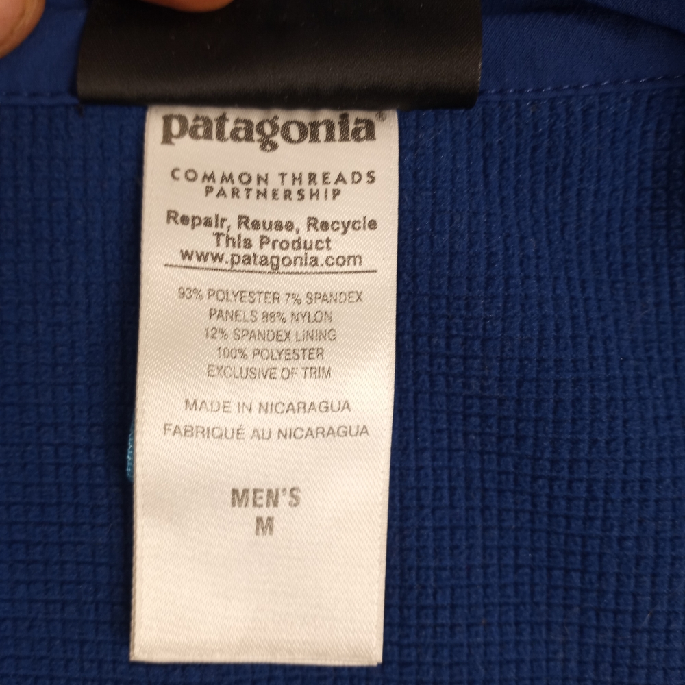 Patagonia Men's Hybrid Soft Shell PolarTec Jacket Blue Windbloc Medium - Picture 11 of 16